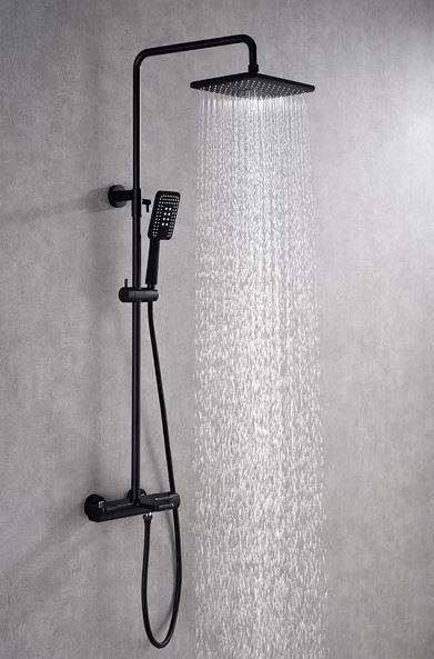 Душевая система Kaiser Elite Black Matt 01182-2 с термостатом