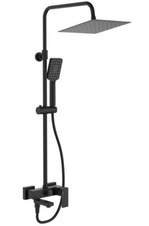 Душевая система WasserKRAFT A27701 черный Soft-touch