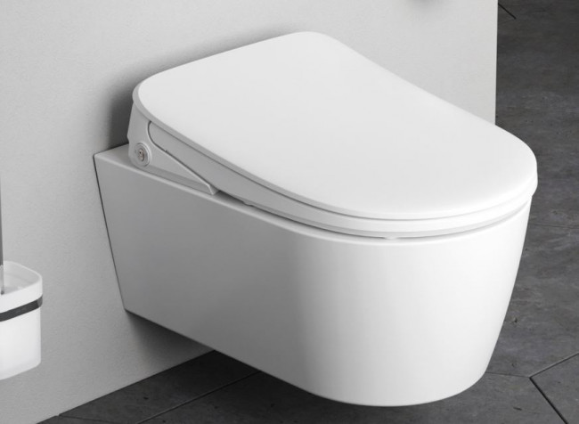 Унитаз подвесной Am.Pm Func FlashClean C8F1702SC безободковый с электронной крышкой-биде