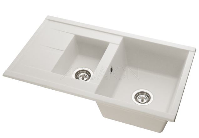 Мойка для кухни Акватон Делия 87 1A716232DE240 две чаши жемчуг