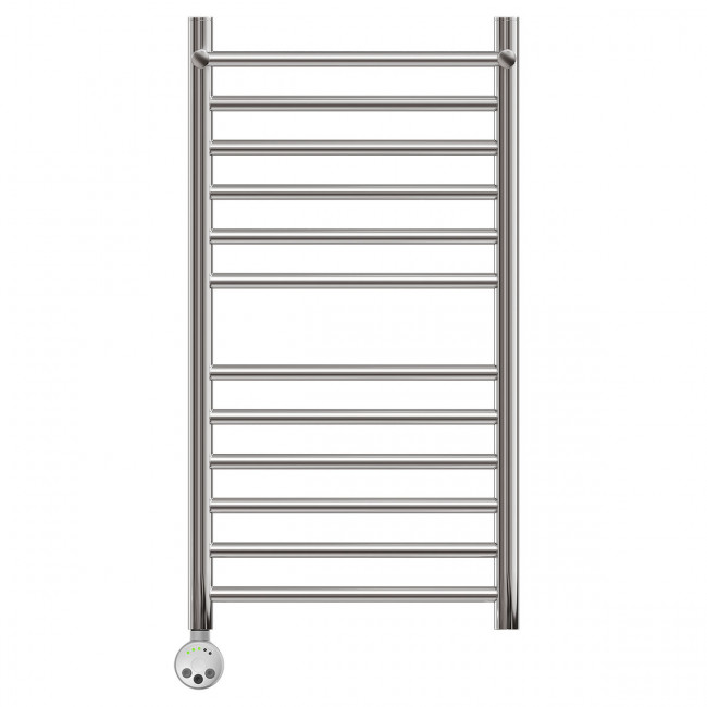 Полотенцесушитель электрический Point Аврора PN10158SPE П11 500*800 с полкой левый/правый хром