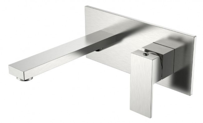 Смеситель Boheme Qubic 475-NB для раковины встраиваемый никель брашированный