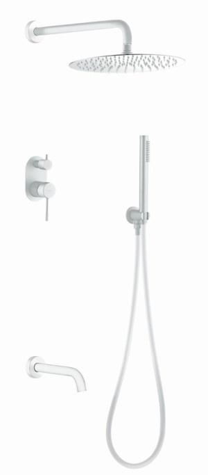 Душевая система Boheme Uno 464-2-MW встраиваемая белый матовый