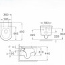 Унитаз подвесной Alicaness Juse P1004 безободковый с сиденьем микролифт