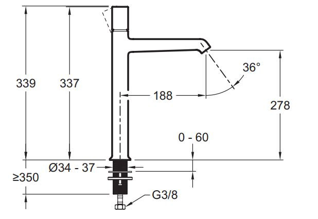 Смеситель Jacob Delafon Rivoli E24168-CP для раковины