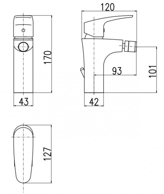 Смеситель Slezak RAV Amur AM745.5 для биде