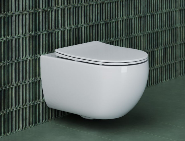 Унитаз подвесной Ceramica Nova Long Rimless CN3015 безободковый с микролифтом