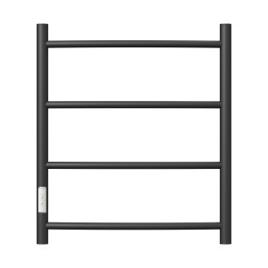 Полотенцесушитель электрический Point Афина PN04756B П4 500*600 диммер слева черный