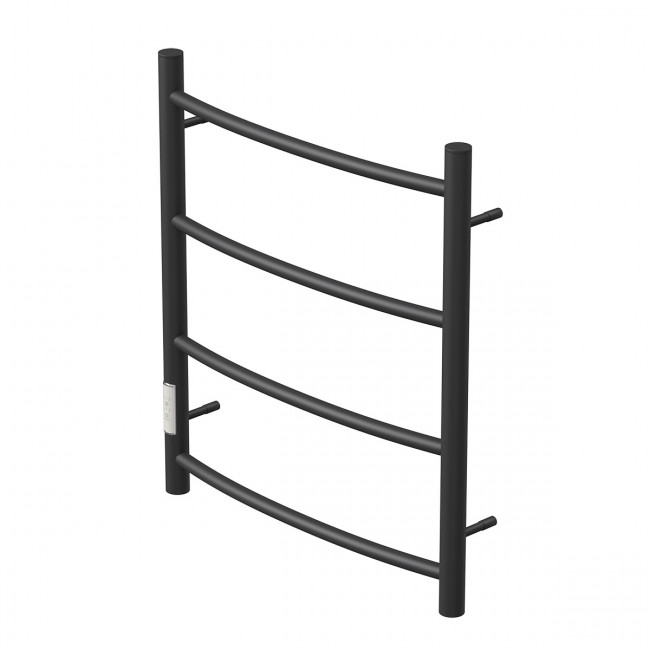 Полотенцесушитель электрический Point Афина PN04756B П4 500*600 диммер слева черный