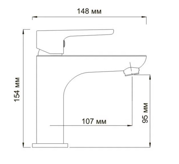 Смеситель WasserKRAFT Leine 3504 для раковины