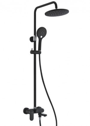 Душевая система WasserKRAFT A17401 черный Soft-touch