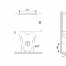 Унитаз-компакт Damixa Titan DX78C8600SC безободковый с микролифтом