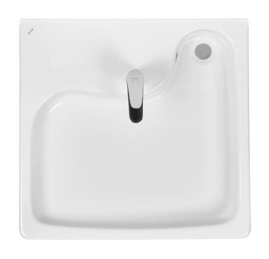 Раковина Santek Клио 60 1WH501780 над стиральной машиной с кронштейнами