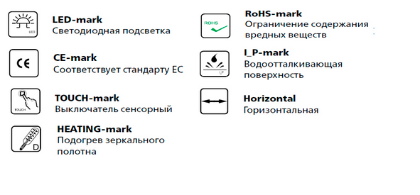 Зеркало Esbano ES-2542YD 120*70