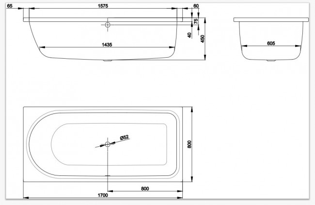 Ванна стальная Bette BetteOcean 170*80 8865-000ARPLUS антислип+GlasurPlus