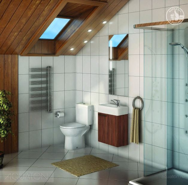 Тумба под раковину Акватон Эклипс подвесная эбони темный 1A172701EK560