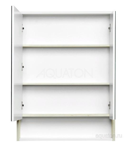 Зеркальный шкаф Акватон Рико 65 1A215202RIB90 белый ясень фабрик