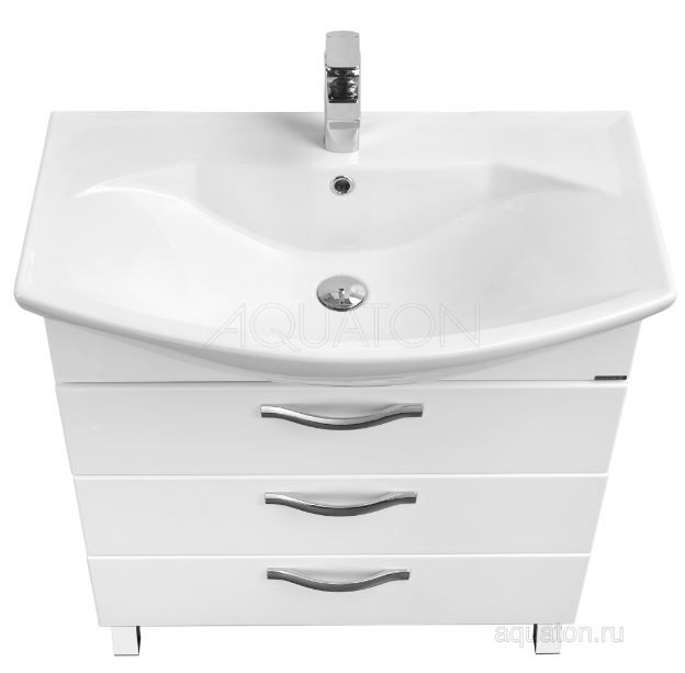Тумба под раковину Акватон Ария 80 Н 1A141301AA010 белая