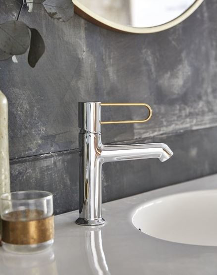 Смеситель Jacob Delafon Odeon Rive Gauche E21028-GLD-CP для раковины