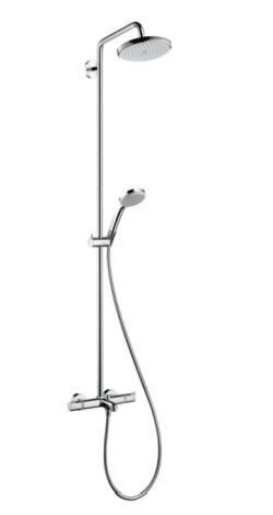 Душевая система Hansgrohe Croma Showerpipe 220 1jet 27223000 с термостатом для ванны