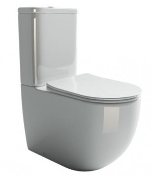 Унитаз напольный с бачком Ceramica Nova Mia Rimless CN1801 безободковый с микролифтом