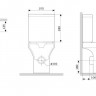 Унитаз-компакт Damixa Skyline DX35C8600SC безободковый с микролифтом