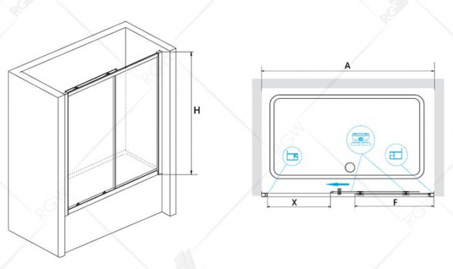 Шторка для ванны RGW SC-42 170 04114217-51 шиншилла