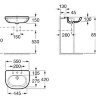 Раковина Roca Meridian 55 32724S000 полувстраиваемая