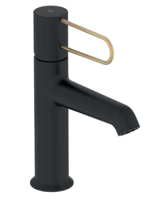 Смеситель Jacob Delafon Odeon Rive Gauche E21028-GLD-BL для раковины матовый черный