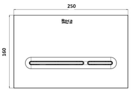Клавиша смыва Roca PL-5 890099001 хром глянец