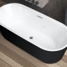Ванна акриловая Riho Modesty Velvet 170*76 B090002220 с функцией Riho Sparkle черно-белая