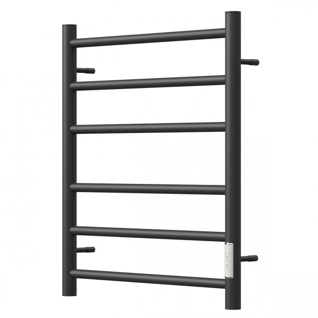 Полотенцесушитель электрический Point Аврора PN10846B П6 400*600 диммер справа черный