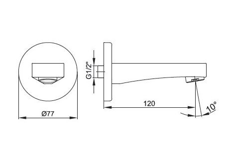 Излив E.C.A. Nita 102159208EX-Y