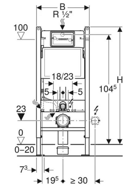 Система инсталляции Geberit Duofix Delta 458.163.21.1