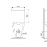 Унитаз-компакт Damixa Sirius DX86C8600SC безободковый с микролифтом