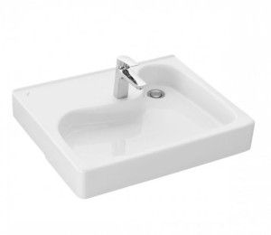 Раковина Santek Клио 50 1WH501770 над стиральной машиной с кронштейнами