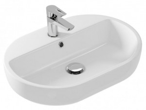 Раковина Cersanit Caspia 60 Oval UM-CAS60/1-O накладная