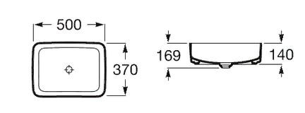 Раковина Roca Inspira Square 327530000