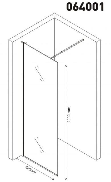 Душевая перегородка Berges Sky 800 064001