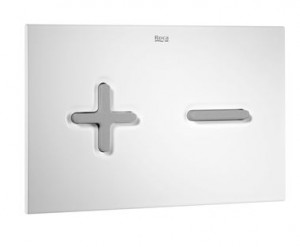 Клавиша смыва Roca PL-6 890085005 белая хром матовый