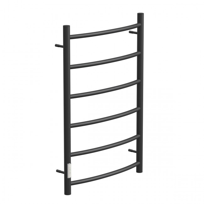 Полотенцесушитель электрический Point Афина PN04758B П6 500*800 диммер слева черный