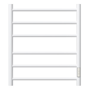 Полотенцесушитель электрический Point Аврора PN10846W П6 400*600 диммер справа белый