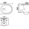 Комплект инсталляции Grohe с унитазом Nova безободковый микролифт