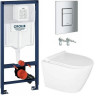 Комплект инсталляции Grohe с унитазом Nova безободковый микролифт