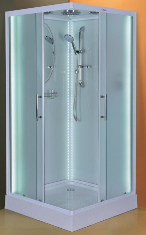 Душевая кабина Esbano L90CKR 90*90 с LED освещением 