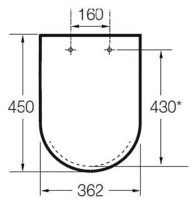 Сиденье для унитаза Roca Meridian 8012A000B петли хром