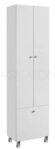 Шкаф-колонна Акватон Симпл 1A137403SL010 с бельевой корзиной двустворчатый напольный