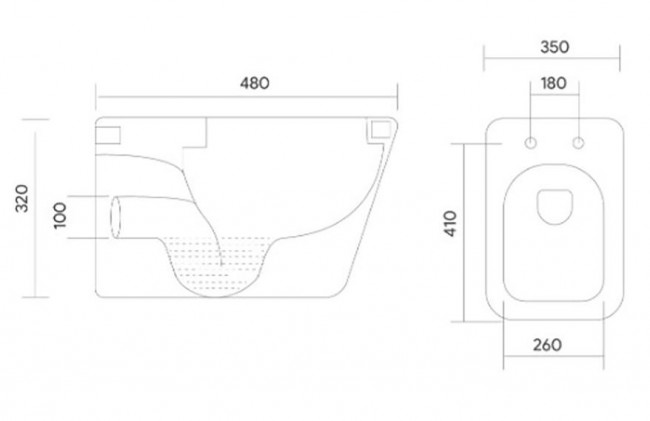 Унитаз подвесной Aquatek Дельта AQ1911-00 безободковый с микролифтом