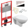 Комплект инсталляции TECE Base с безободковым унитазом Cersanit Parva Clean On SET-TC1-CHROME