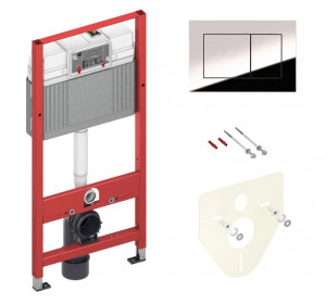 Система инсталляции TECE Base 9400412 4 в 1 с кнопкой хром глянец Система инсталляции TECE Base 9400412 4 в 1 с кнопкой хром глянец